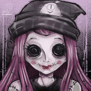 Creepy doll-like take (bust) on Marley by LeekWhibble.