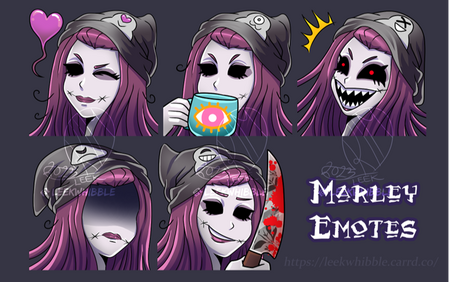 various Marley emotes