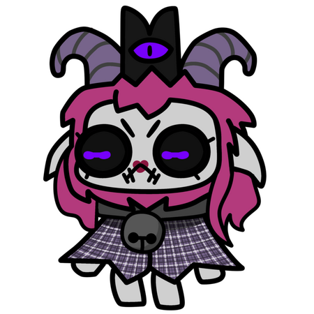 Cult of the Lamb sprite YCH of Marley as the goat