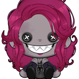 Animation featuring Marley as a creepy ragdoll whose head tilts to one side and spins around. Art and animation by Orion.